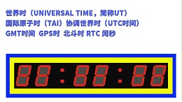 世界时、国际原子时、协调世界时、GMT时间、GMT时间、GPS时、北斗时、RTC、闰秒